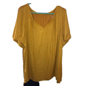 New - Lane Bryant Yellow Swing Tee - Size 18/20